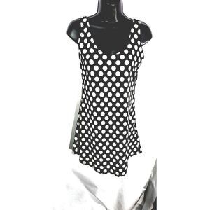 Black & white polka dot dress